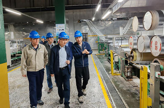 四川省经济和信息化厅副厅长熊小鹏一行莅临我司参观调研